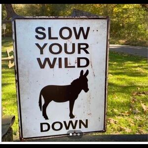 Humorous Donkey Sign